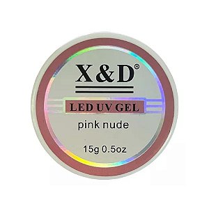 Gel para unhas - X&D de 15g pink nude (alongamento) uv/led ( Consulte Disponibilidade de Estoque )
