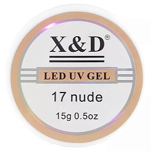 Gel construtor XD cor Nude 17-15 gramas Melhor preço do Brasil.