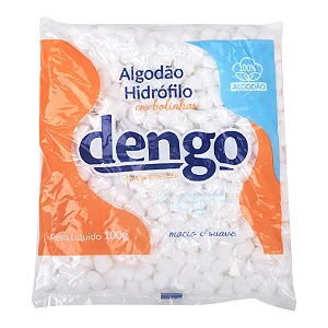 Algodão Hidrófilo Bola 100g Dengo
