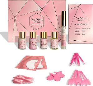 Kit Lash Lift Dadiva Gold Para Cílios Brow Lamination