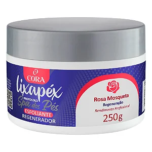 Esfoliante Spa dos Pés Cora (Lixapéx) Rosa Mosqueta Pote 250g