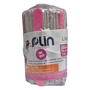 Lixa de unha Rosa Plin 8cm