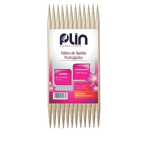 Palito de Bambu Ponta Dupla Plin
