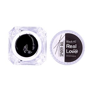 Spider Gel Preto Para Unhas 10ml - Real Love