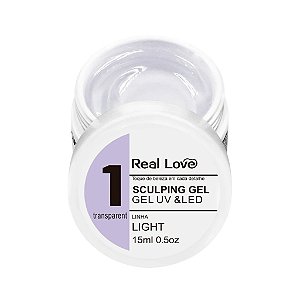 Gel Real Love Transparent 1 - Linha Light 15ml