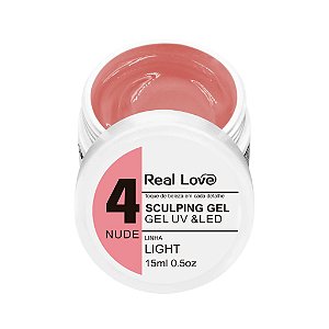 Gel Real Love Nude 4 - Linha Light 15ml