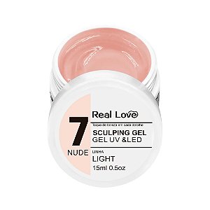 Gel Real Love Nude 7 - Linha Light 15ml
