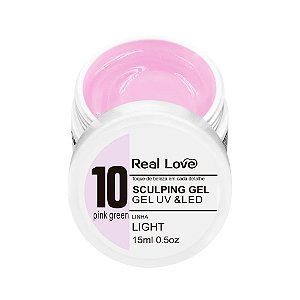 Gel Real Love Pink Green 10 - Linha Light 15ml