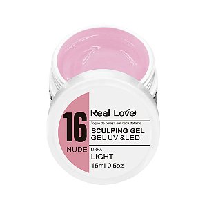 Gel Real Love Nude 16 - Linha Light 15ml