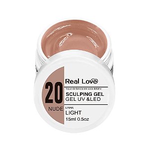 Gel Real Love Nude 20 - Linha Light 15ml