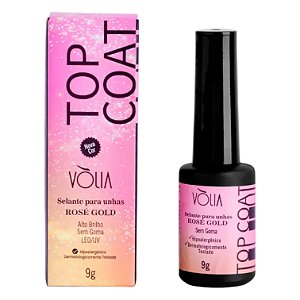 Volia Top Coat – Rosé Gold Frasco