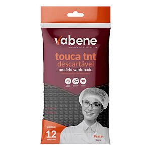 Touca Sanfonada TNT Vabene 12un Preta
