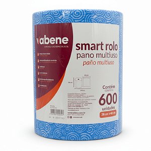 Pano Multiuso Smart Rolo 600un Azul Vabene