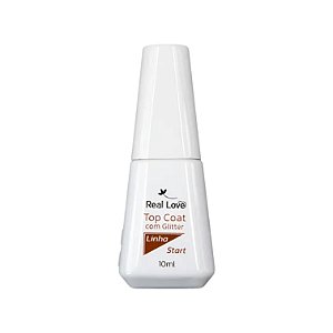 Top Coat Com Glitter Para Unhas Linha Start 10ml - Real Love