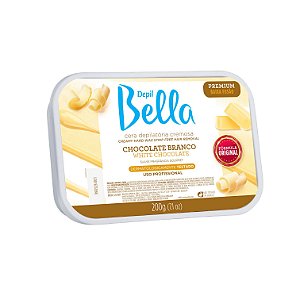Cera Barra Chocolate Branco 200g - Depil Bella