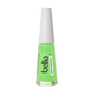 Esmalte Bellia Cremoso Verde Florescente Atacado Pacote com 12 (doze)