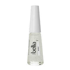 Esmalte Bellia Glitter Branco Atacado Pacote com 12 (doze)