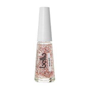 Esmalte Bellia Glitter Pipoca Rose Atacado Pacote com 12 (doze)