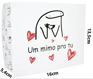 Caixa para 12 Brigadeiros Flork "Um mimo pra tu" (16x13.5x4cm) - Pacote com 50 unidades