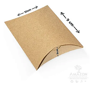 Caixa Kraft para Joias e Bijuterias (10x9x3cm) - Pacote com 50 unidades