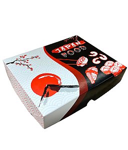 Caixa para Sushi Japan P (16x13x4cm) - Pacote com 50 unidades