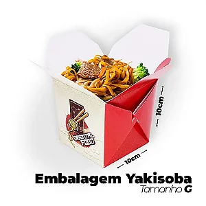 Caixa Yakisoba Oriental Food G 850ml (10x10x11.5cm) - Pacote com 50 unidades