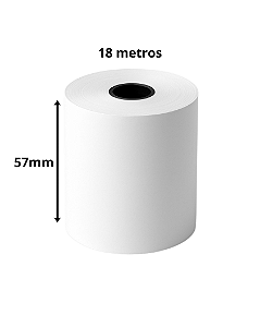 Bobina Térmica para Maquininha de Cartão (57mm x 18m) - Caixa com 84 Rolos