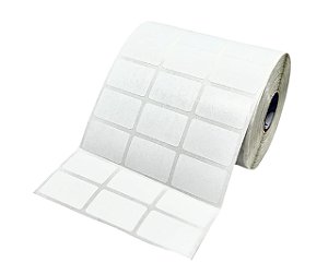 Etiqueta Adesiva 3,3x2,1x3 CM Papel Couche Branco - Caixa com 10 Rolos