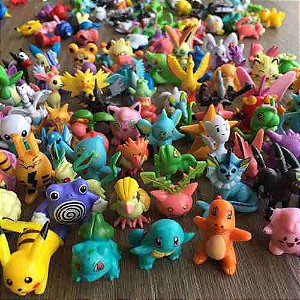 Pokémon 24 Bonecos Miniaturas Sortidas 3cm com Pikachu