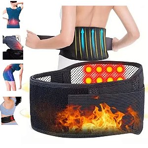 Cinta Ortopédica Lombar Magnética Aquecimento Hernia, Coluna