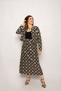 Saia Bordada Elegância Carioca