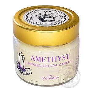 Amethyst Hidden Crystal Candle 140g