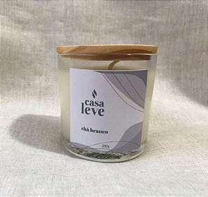Vela Perfumada Casa Leve Chá Branco   200mg