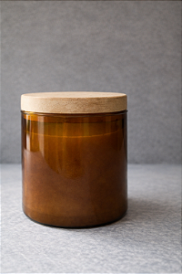 Vela Perfumada Casa Leve Coleção Âmbar - Patchouli - Pote 550g