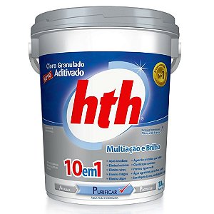 Cloro HTH 10Kg Aditivado 10X1 Mineral Brillance