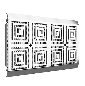 Grelha Modular Central 152x264mm Inox316L Cristal Inox 37263