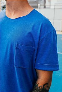Camiseta a Fio com Bolso