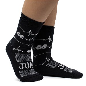 Meia Batimentos Preta