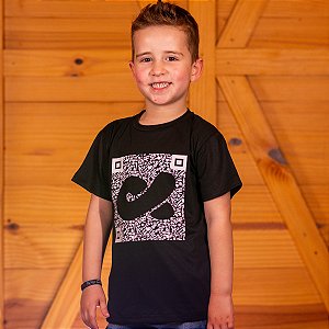 Camiseta QR Code Preta