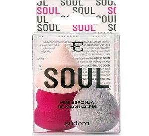 Kit Soul Mini Esponja de Maquiagem