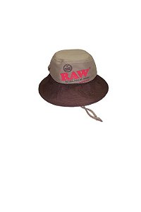 Chapéu Bucket Raw Brazil Bege