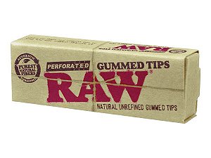 Piteira RAW Gummed Tips Perforated
