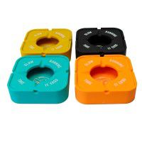 Cinzeiro Silicone Com Tampa Slow Burning