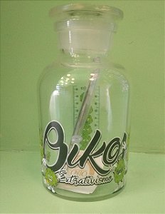 Pote de vidro OIKOS com pinça