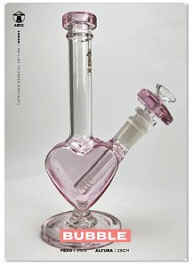 Bong Heart Light Pink 22cm 1353