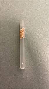 Piteira de vidro Collab Orange House Longa SandBlast 6mm
