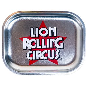 Bandeja Lion Rolling Circus Aço Prata