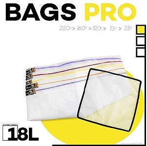 Kit 6 Stars Ice & Dry Ice Bags c/ 8 Bags PRO (18L) + Tela de Secagem