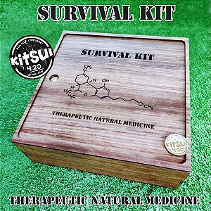 Caixa De Madeira KitSul Modelo Survival Kit Fórmula THC