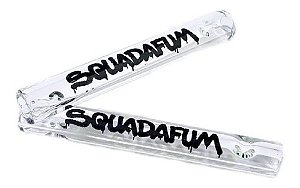 Piteira de vidro Squadafum 3,5cm lisa logotipo